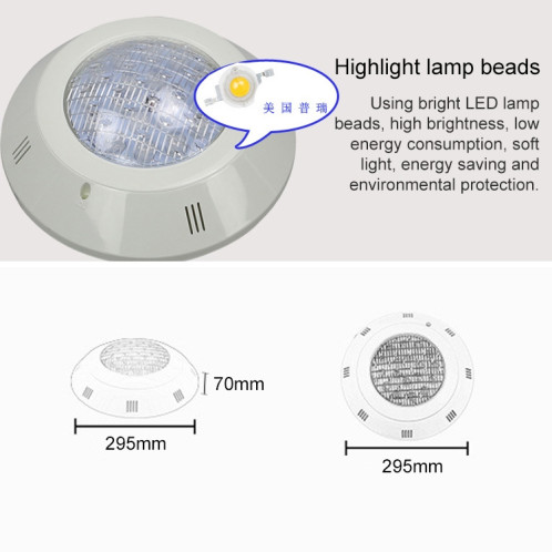 Applique murale ABS pour piscine, éclairage sous-marin à LED, puissance: 12W (vert) SH803D314-08