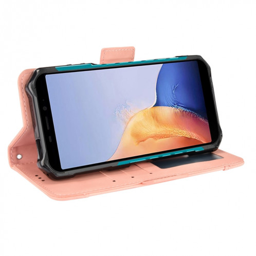 Pour Ulefone Armor x9 Peau Senteur Cas de téléphone en cuir de mollet (rose) SH009A1995-07