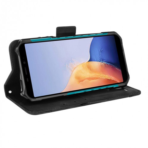 Pour Ulefone Armor x9 Senteuse Cas de téléphone en cuir de veau (noir) SH009B1820-07