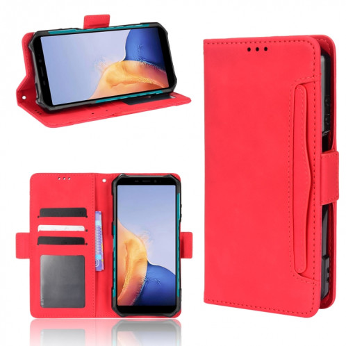 Pour Ulefone Armor x9 Senteuse Cas de téléphone en cuir de veau (rouge) SH009C346-07