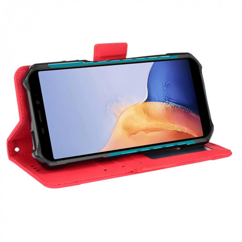 Pour Ulefone Armor x9 Senteuse Cas de téléphone en cuir de veau (rouge) SH009C346-07