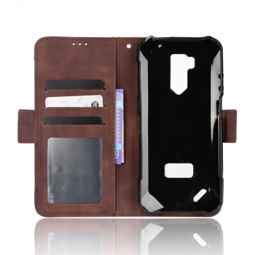 Pour Ulefone Armor X9 Skin Senteuse Cas de téléphone en cuir de veau (brun) SH009E1328-07