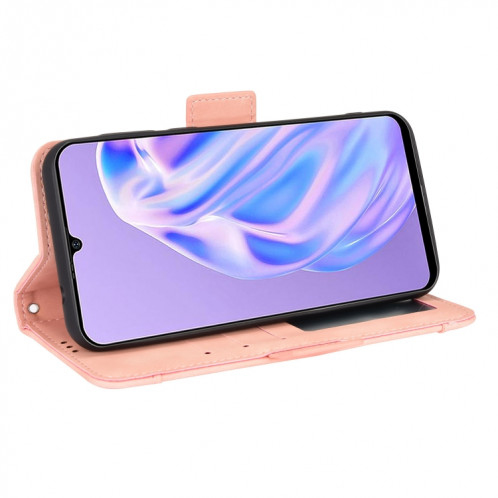 Pour Ulefone NOTE 6 / NOTE 6P PEAU SHAKE Sentez-vous Cas de téléphone en cuir de veau (rose) SH010A884-07