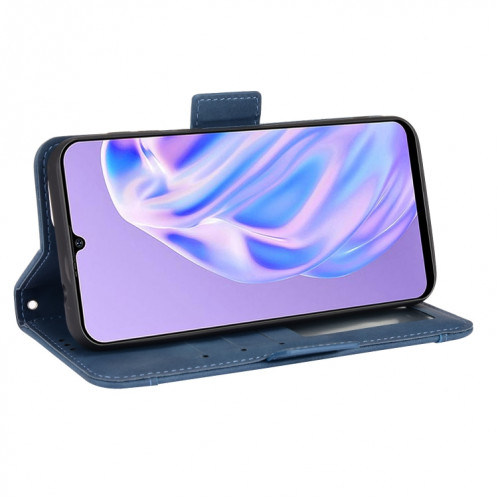 Pour Ulefone NOTE 6 / NOTE 6P Peau Senteuse Cas de téléphone en cuir de mollet (bleu) SH010D1352-07