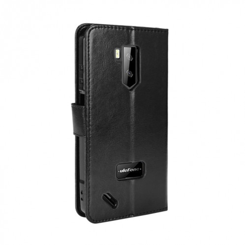 Pour Ulefone Armor x9 Case de téléphone en cuir de texture Crazy Crazy Texture (Noir) SH209A240-07