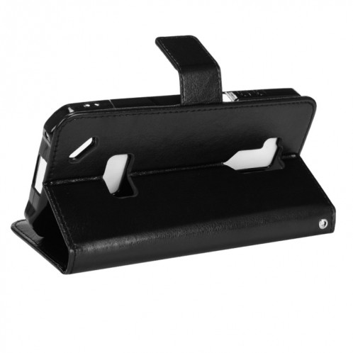 Pour Ulefone Armor x9 Case de téléphone en cuir de texture Crazy Crazy Texture (Noir) SH209A240-07
