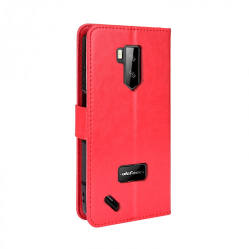 Pour Ulefone Armor x9 Étui de téléphone en cuir de texture Crazy Horse Crazy (rouge) SH209B1753-07