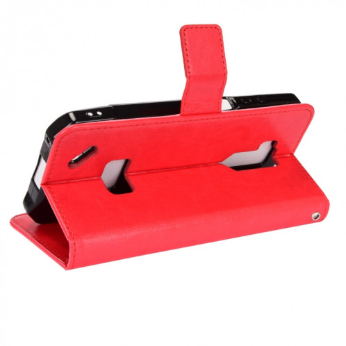 Pour Ulefone Armor x9 Étui de téléphone en cuir de texture Crazy Horse Crazy (rouge) SH209B1753-07