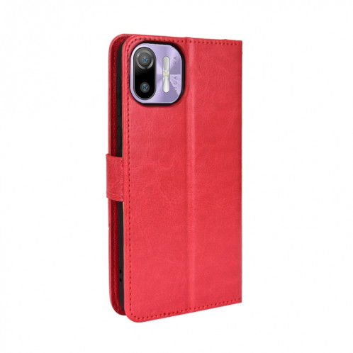 Pour Ulefone NOTE 6 / NOTE 6P Rétro Crazy Horse Texture Texture Texture Coque Texture (Rouge) SH210B1973-07