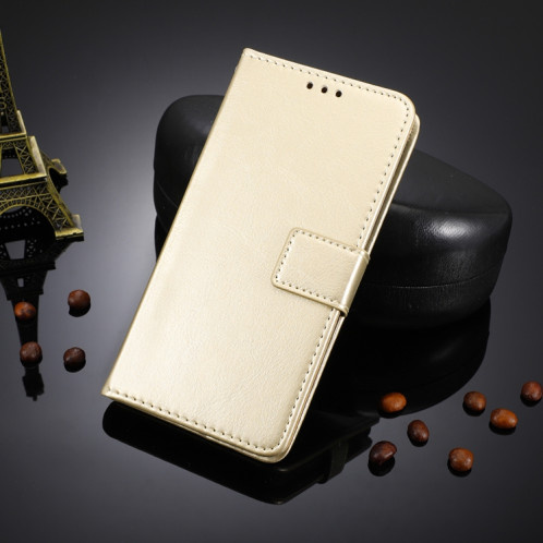 Pour Ulefone Note 6 / Note 6P Rétro Crazy Horse Texture Texture Texture Coque Téléphone (Gold) SH210C985-07