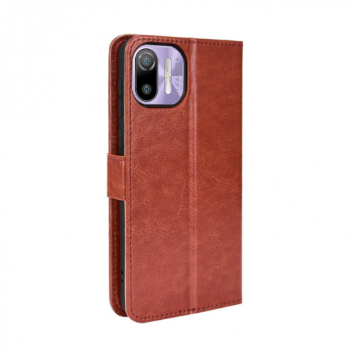 Pour Ulefone NOTE 6 / NOTE 6P Rétro Crazy Horse Texture Texture Texture Texture Coffre (Brown) SH210D1048-07