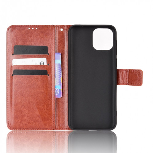 Pour Ulefone NOTE 6 / NOTE 6P Rétro Crazy Horse Texture Texture Texture Texture Coffre (Brown) SH210D1048-07