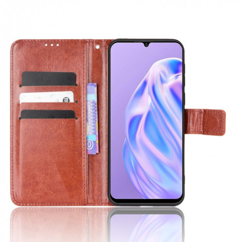 Pour Ulefone NOTE 6 / NOTE 6P Rétro Crazy Horse Texture Texture Texture Texture Coffre (Brown) SH210D1048-07