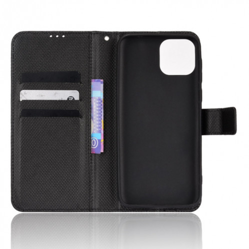 Pour Ulefone NOTE 6 / NOTE 6P Diamond Texture Texture Texture Coque Téléphone (Noir) SH703B151-07
