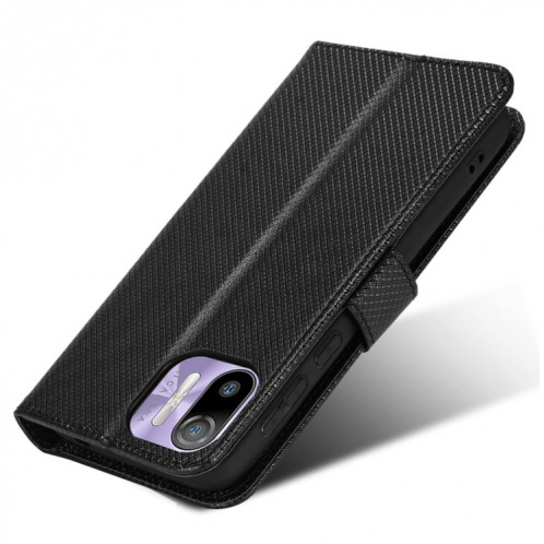 Pour Ulefone NOTE 6 / NOTE 6P Diamond Texture Texture Texture Coque Téléphone (Noir) SH703B151-07