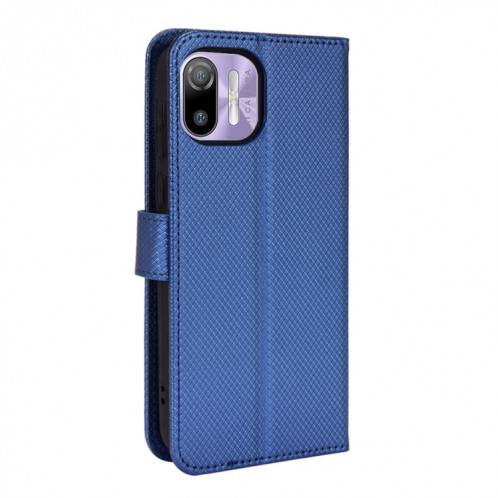 For Ulefone Note 6/ Note 6P Diamond Texture Leather Phone Case(Blue) SH703C840-07