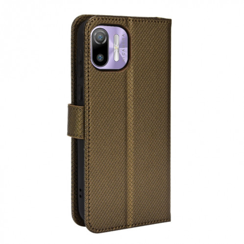 For Ulefone Note 6/ Note 6P Diamond Texture Leather Phone Case(Copper) SH703D1757-07