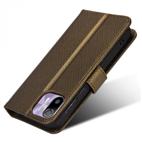 For Ulefone Note 6/ Note 6P Diamond Texture Leather Phone Case(Copper) SH703D1757-07