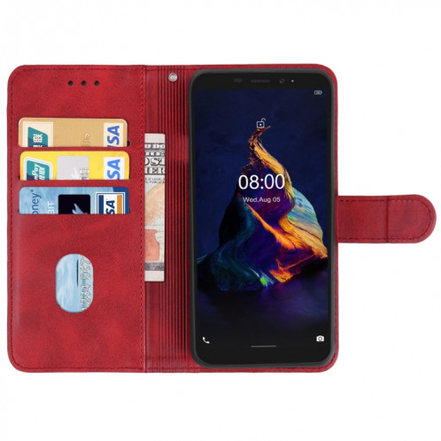 Coque de téléphone en cuir pour Ulefone Armor x8 (rouge) SH517C1948-06