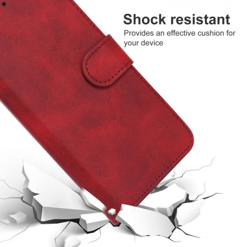 Coque de téléphone en cuir pour Ulefone Armor x8 (rouge) SH517C1948-06