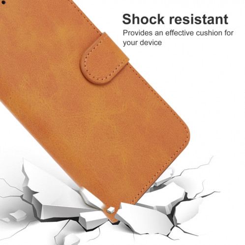Coque de téléphone en cuir pour Ulefone Armor x8 (Brown) SH517D20-06