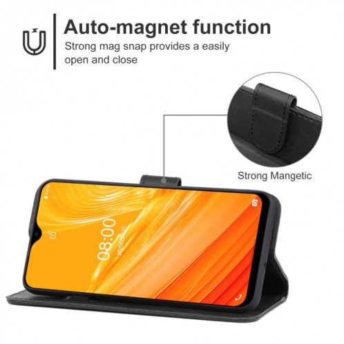 Coque de téléphone en cuir pour Ulefone Note 8 (Noir) SH522A1633-06