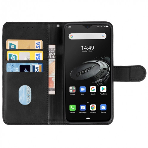 Coque Téléphone en cuir pour Ulefone Armor 7e (Noir) SH013A347-06