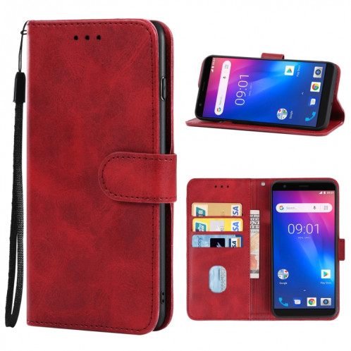 Coque de téléphone en cuir pour Ulefone S1 (rouge) SH022C748-07