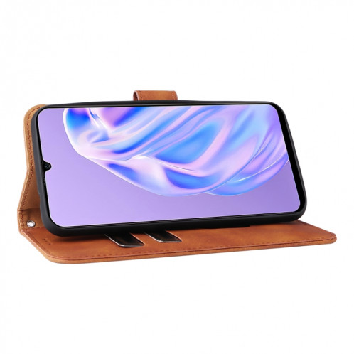 Pour Ulefone NOTE 6 TÉLÉPHONE DE TÉLÉPHONE EN CUIR MAGNETIQUÉE MAGNÉTIQUE (BROWN) SH903E860-07
