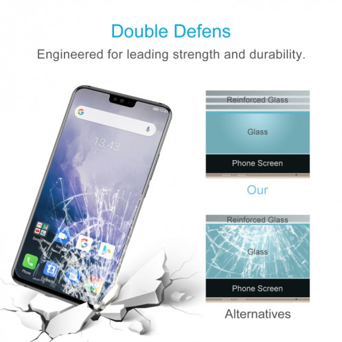 10 pcs 0.26mm 9h 2.5D film de verre trempé pour Ulefone T2 SH4512959-06