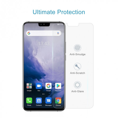 50 pcs 0.26mm 9h 2.5d film de verre trempé pour Ulefone T2 SH46121889-06