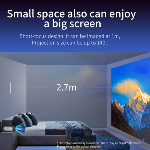 T7I 720P 200 ANSI Home Theater Led HD Digital Projecteur, la même version d'écran, Plug UE (gris argenté) SH002A1076-08