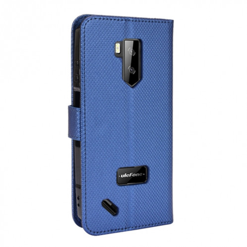 Pour Ulefone Armor x9 Coque de téléphone en cuir Texture de texture de diamant (bleu) SH403C1095-07