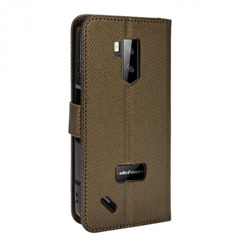 Pour Ulefone Armor x9 Texture de diamant Texture Texture Coffre (Brown) SH403E904-07