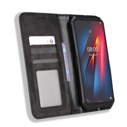 Pour Ulefone Armor 8 Boucle magnétique Texture rétro Texture Texture Texture (Noir) SH616A1480-07
