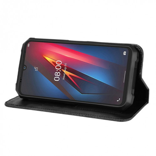 Pour Ulefone Armor 8 Boucle magnétique Texture rétro Texture Texture Texture (Noir) SH616A1480-07