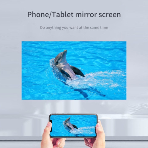 Projecteur HD 4K portable intelligent ZXL-Y8, prise AU, spécification : version Android (blanc) SH503A1623-010
