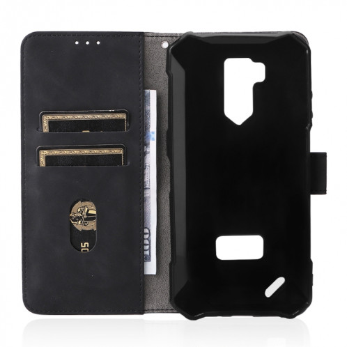 Pour Ulefone Armor X9 Skin Senteuse Boucle magnétique Texture de la texture PU (Noir) SH602A825-07