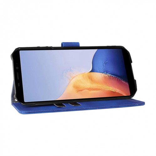 Pour Ulefone Armor X9 Skin Sentence Boucle magnétique Texture de veau Coque Téléphone PU (Bleu) SH602B407-07