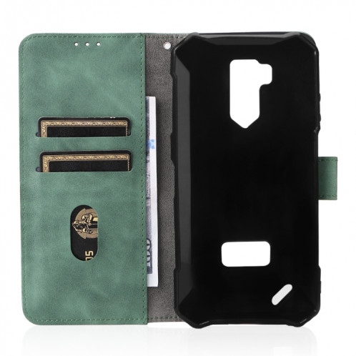 Pour Ulefone Armor x9 State Texture magnétique Texture de mollet Cas de téléphone PU (Vert) SH602D1664-07