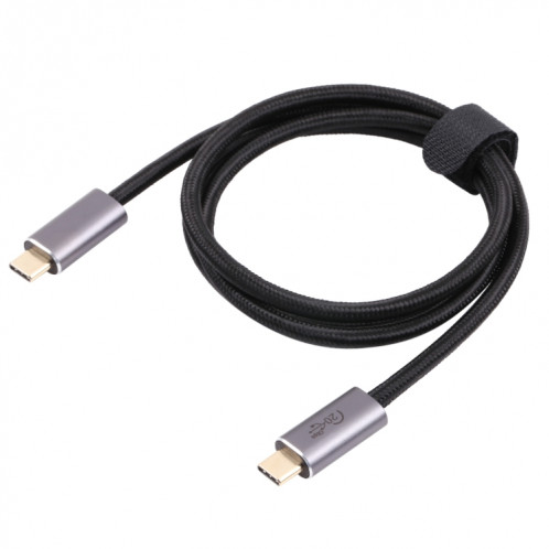 20 Gbps USB 3.2 USB-C / Type-C mâle au câble de données tressé masculin USB-C / C / C / C / C / de la longueur du câble: 2m (noir) SH204A1262-04