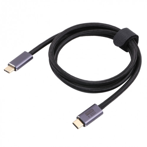 20 Gbps USB 4 Homme USB-C / TYPE-C mâle au câble de données tressé mâle USB-C / C / C / C / C / Cable Longueur: 3M (Noir) SH505A1088-05