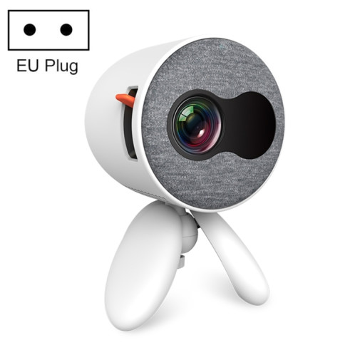 YG220 Même écran Version Enfants Projecteur Enfants Mini LED Portable Home Home Projecteur, Type de fiche: Fiche EU (Blanc) SH901B98-09