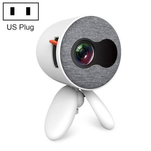 YG220 Même écran Version Enfants Projecteur Enfants Mini Projecteur de haut-parleur Home Portable à LED, Type de fiche: US Plug (Blanc) SH902B167-09
