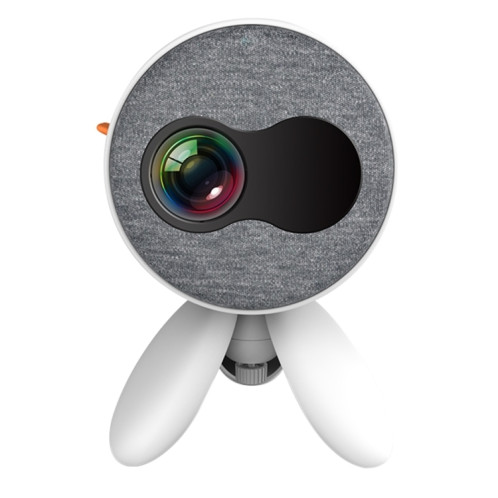 YG220 Même écran Version Enfants Projecteur Enfants Mini Projecteur de haut-parleur Home Portable à LED, Type de fiche: US Plug (Blanc) SH902B167-09