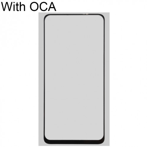 Pour vivo Y30 / iQOO U1x Lentille en verre extérieure de l'écran avant avec adhésif optiquement transparent OCA SH2206962-06