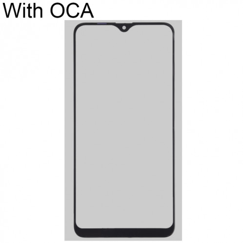 Pour vivo Y3 / U3X / Y3S Lentille en verre extérieure avec adhésif optiquement transparent OCA SH22071998-06