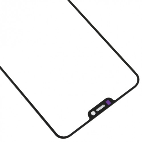 Pour vivo X21 / X21i Lentille en verre extérieure de l'écran avant avec adhésif optiquement transparent OCA SH2211325-06