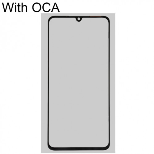 Pour vivo X23 / X21S Lentille en verre extérieure de l'écran avant avec adhésif optiquement transparent OCA SH2212817-06