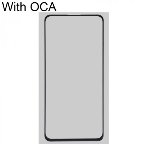 Pour vivo X27 / S1 Pro Lentille en verre extérieure avec adhésif optiquement transparent OCA SH2220774-06